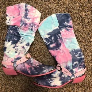Tye Dye Cowboy Boots